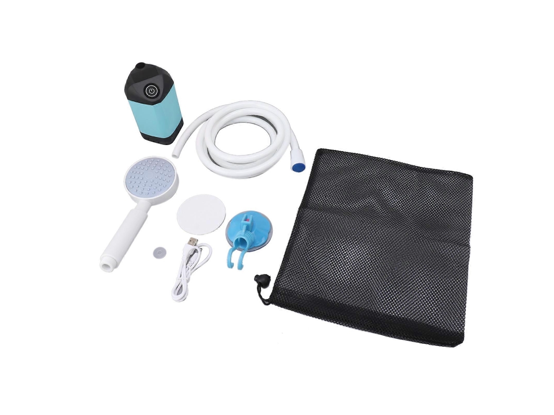 Chuveiro Elétrico De Acampamento Ao Ar Livre De 10 W, 4800 Mah, 5 V, 2 A, Chuveiro De Pressão Elétrico Para Surfe E Mergulho PENGDSJE (azul)
