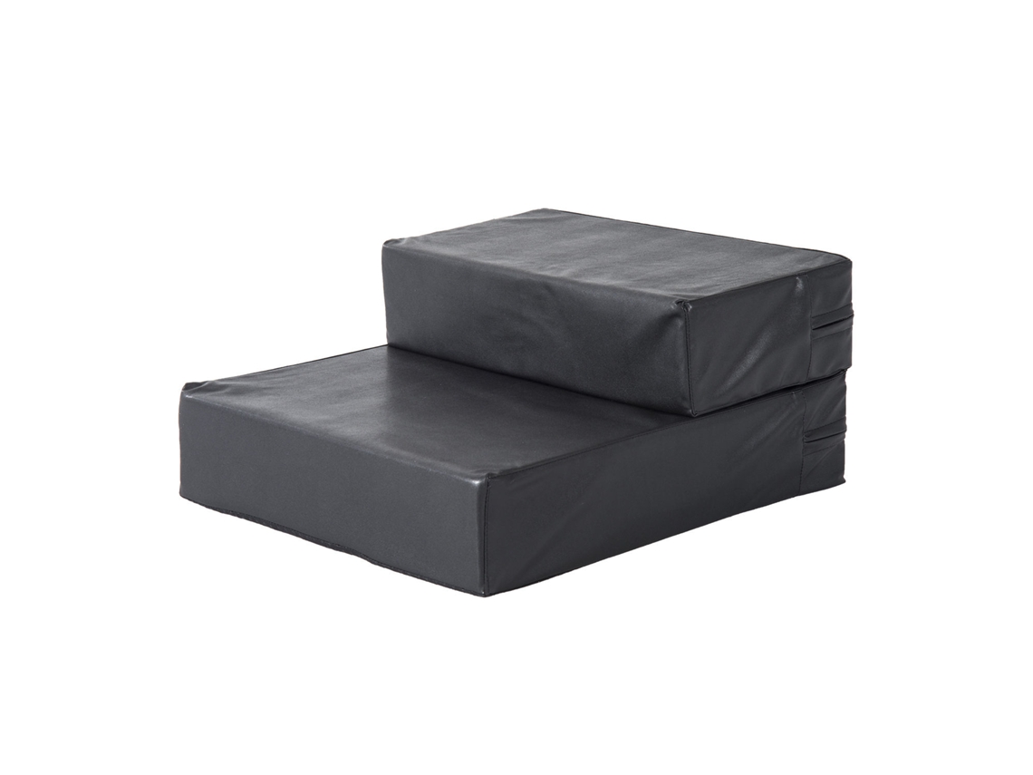 Escada para Cães Escada Dobrável para Gatos Auxílio de Entrada 2 Degraus 20cm Preto para Cama Sofá Carro Pequenos Cães Ge