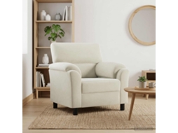 Vidaxl Sofá Creme 94 X 85 X 93 Cm Veludo