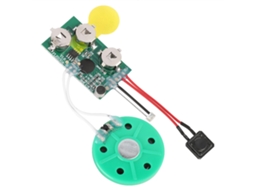 Chip De Cartão De Saudação Diy Com Gravação De Voz De 60 Segundos Verde Claro Luz Dourada
