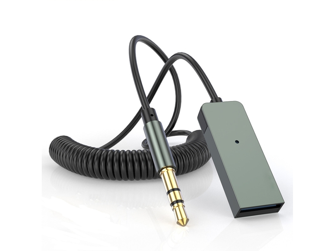 Receptor Bluetooth para Carro ZRUXE Ub02 Aux 5.0 com Microfone Integrado (compativel com Aux, 10m, Plug And Play)