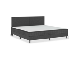 Estrutura De Cama Vidaxl Cinzeto Tecido (200 X 200 Cm)