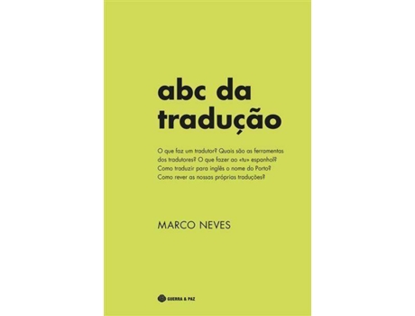 Livro ABC da Tradução de Marco Neves
