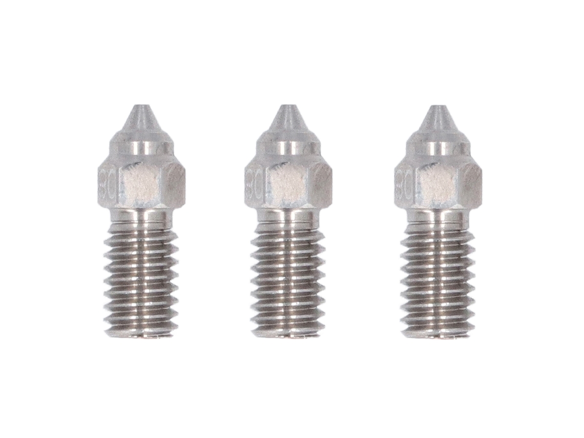 Bico De Impressora 3d Acero Inoxidable 3 Buracos Resistente À Alta Temperatura Para Neptune 4 4pro 0.8mm