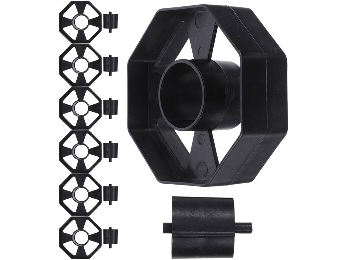 Suporte para rolo de adesivo Lurrose Fita, em plástico marrom, leve e com mínimo atrito, pacote com 7 peças.