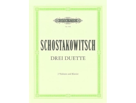 Livro 3 Duets De Dmitri Shostakovich (inglês)