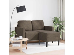 Sofá 2 lugares com chaise em L 125 cm em Couro Artificial MAISON EXCLUSIVE