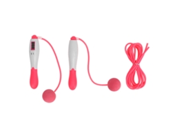 Omni-corda De Pular Sem Fio Com Contador 4 Modos Ajustáveis Aço Inoxidável Equipamento De Fitness Exercício Rosa