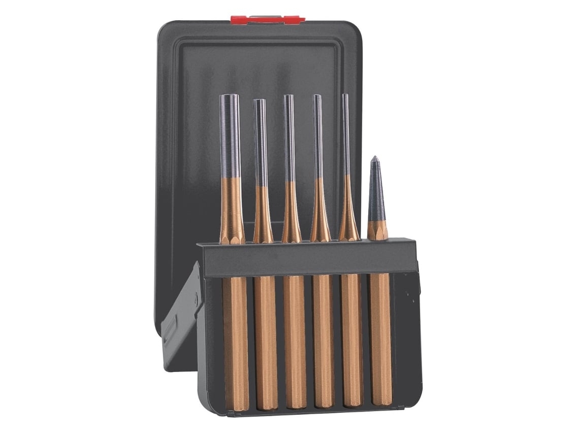 ATM Percussion-425161D-Conjunto De 5 Botões Cilíndricos De 150 Mm + 1 Punção Série Ouro De 120 Mm