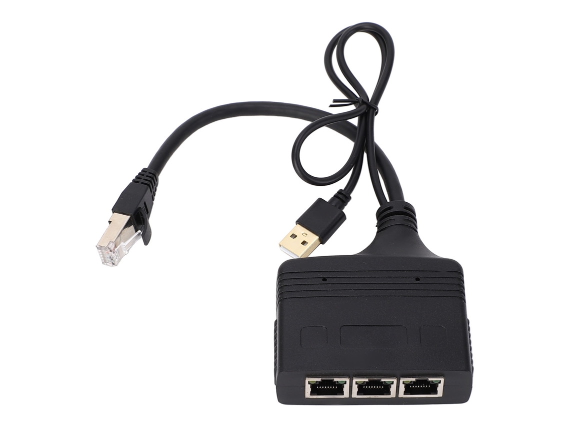 Aetheria divisor de Rede 1 para 3 1000mbps com Cabo Usb Adaptador Ethernet Rj45 para Tv Roteador