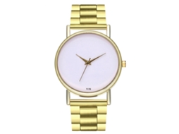Relógio de pulso unissex Zhoulianfa com pulseira de aço, modelo Quartz, para homens e mulheres.