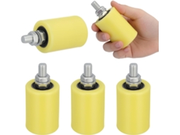 Hemobllo Conjunto De 4-rodas Nylon Reforçadas Para Portão Deslizante Com Bloco Polias Portas Deslizantes Trilho, Fáceis