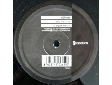 Feels Like Home, Midilover | Media Condition Very Good Plus | 1 X Vinyl 12 Frenetica (vg)