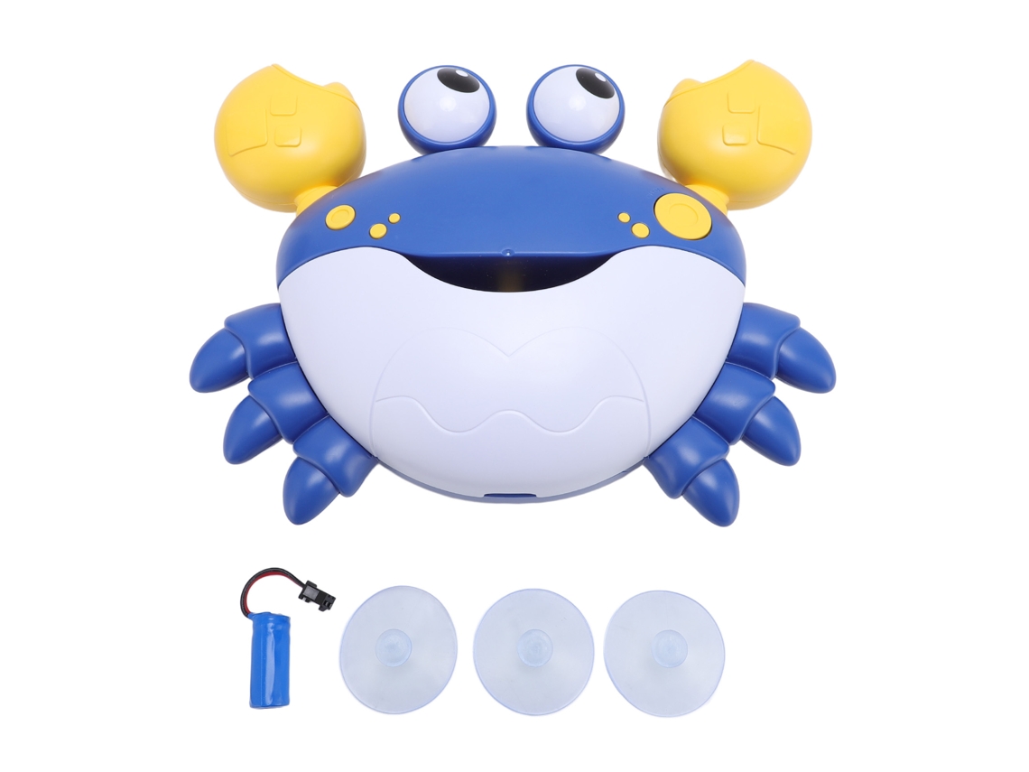 Máquina De Bolhas Caranguejo Com Música Brinquedo Educativo De Banho Para Bebês E Crianças