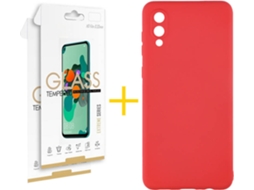 Capa e Película Samsung A02 SKYHE 2221 Vermelho