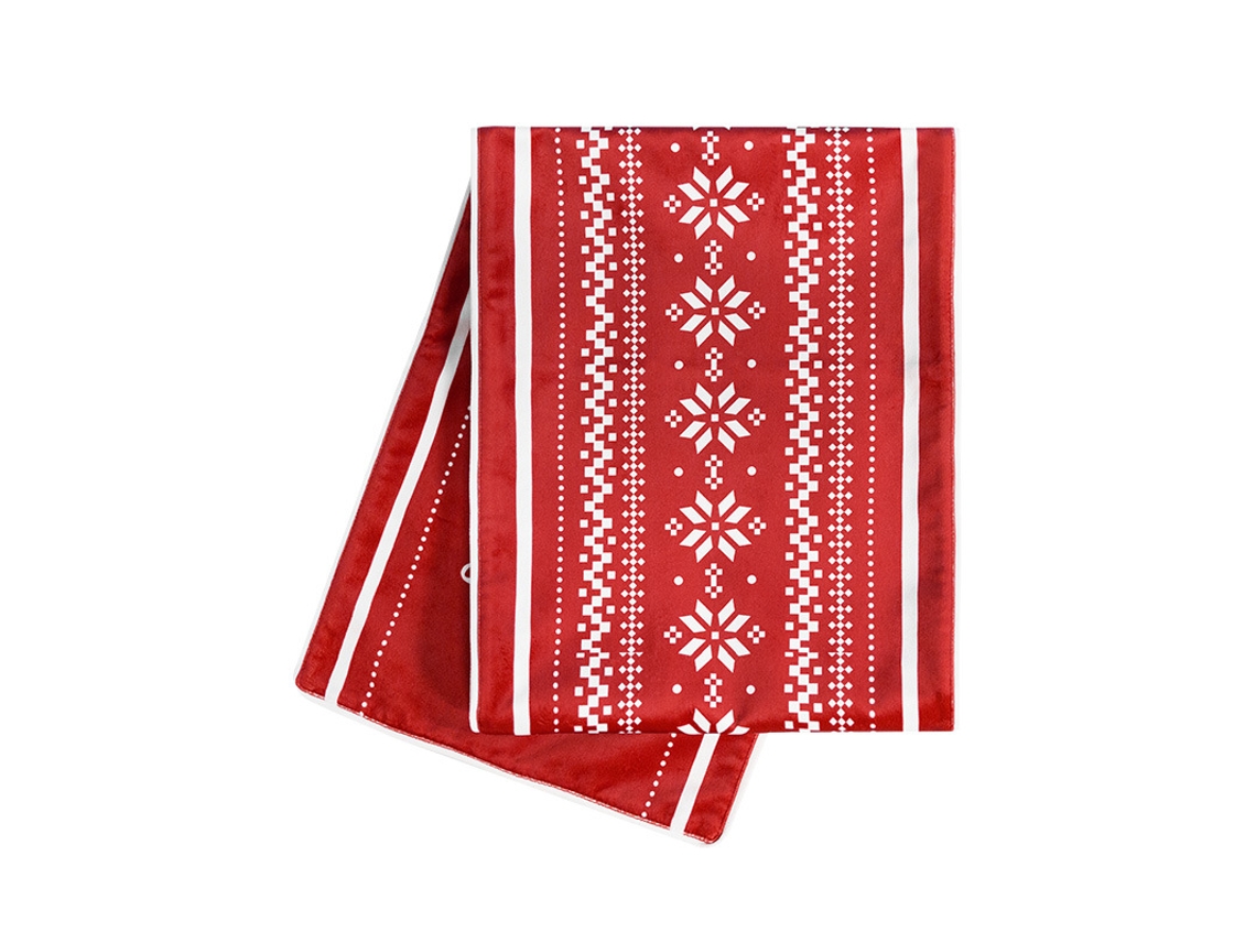 Lurelia Caminho De Mesa Algodão Linho Poliéster Vermelho Lavável Natal