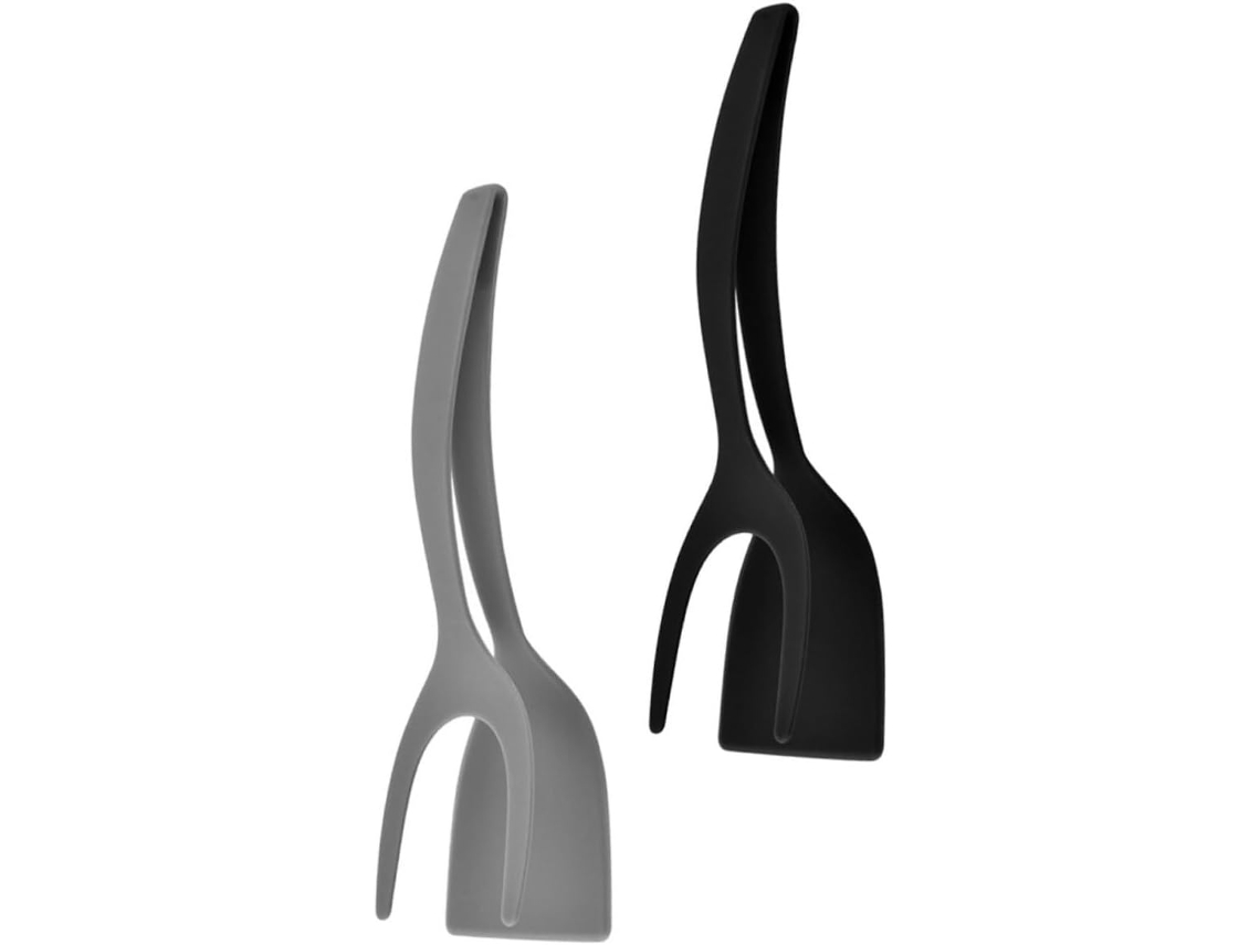 Conjunto De 2 Pinças Para Virar Alimentos Imikeya Em Nylon Resistente Ao Calor, Acessórios De Cozinha Versáteis Para