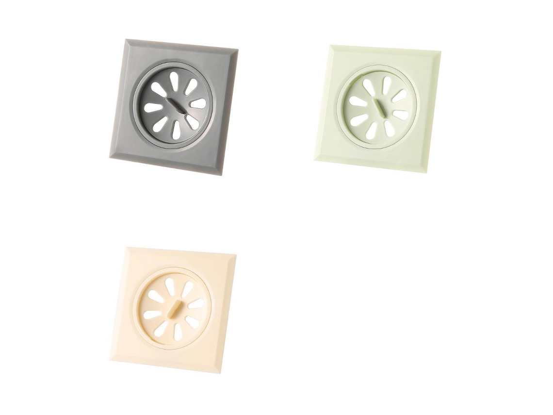 Conjunto de 3 filtros coletor de cabelo em ABS para chuveiro e banheira AQUAFORGE
