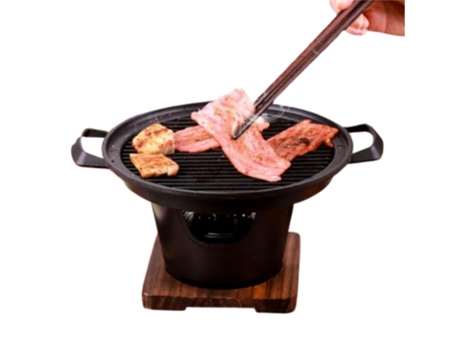 Grelha Antiaderente Estilo Japonês Coreano, Mesa Portátil, Fogão A Carvão, Grelha Multifuncional Sunny Spaces