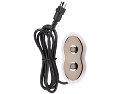 Controlador manual com luz LED para sofá elétrico, poltrona de massagem, com 2 botões | S/MARCA