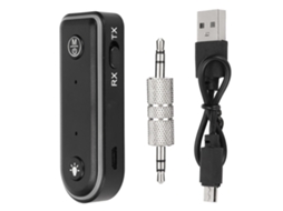 Adaptador de Audio para Coche Q3 Bluetooth 5.0, Transmisor Y Receptor Fm Con Carga Usb Y Llamadas Manos Libres.