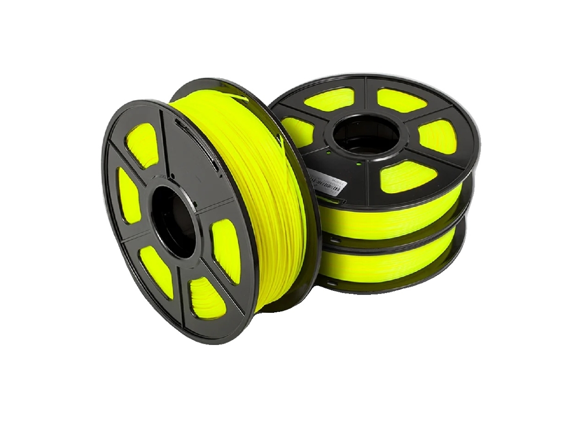 Filamento Pla 3rolos, 1.75mm De Diâmetro, Material Ecológico,pla Amarelo 3rolos Oem