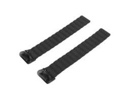 Pulseira de Silicone Ajustável com Fechamento Magnético para Fitbit Charge 5 Preta
