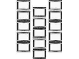 Conjunto De 15 Molduras Fotográficas Em Tira Filme Polegadas, Estilo