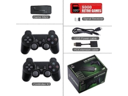 Console De Videogame Sem Fio 2.4g Com Controle Duplo 4k, 20.000 Jogos, 64 Jogos Retrô, 32 Gb Para Ps1/gba, Presente De Natal Para Crianças Ly Ebike