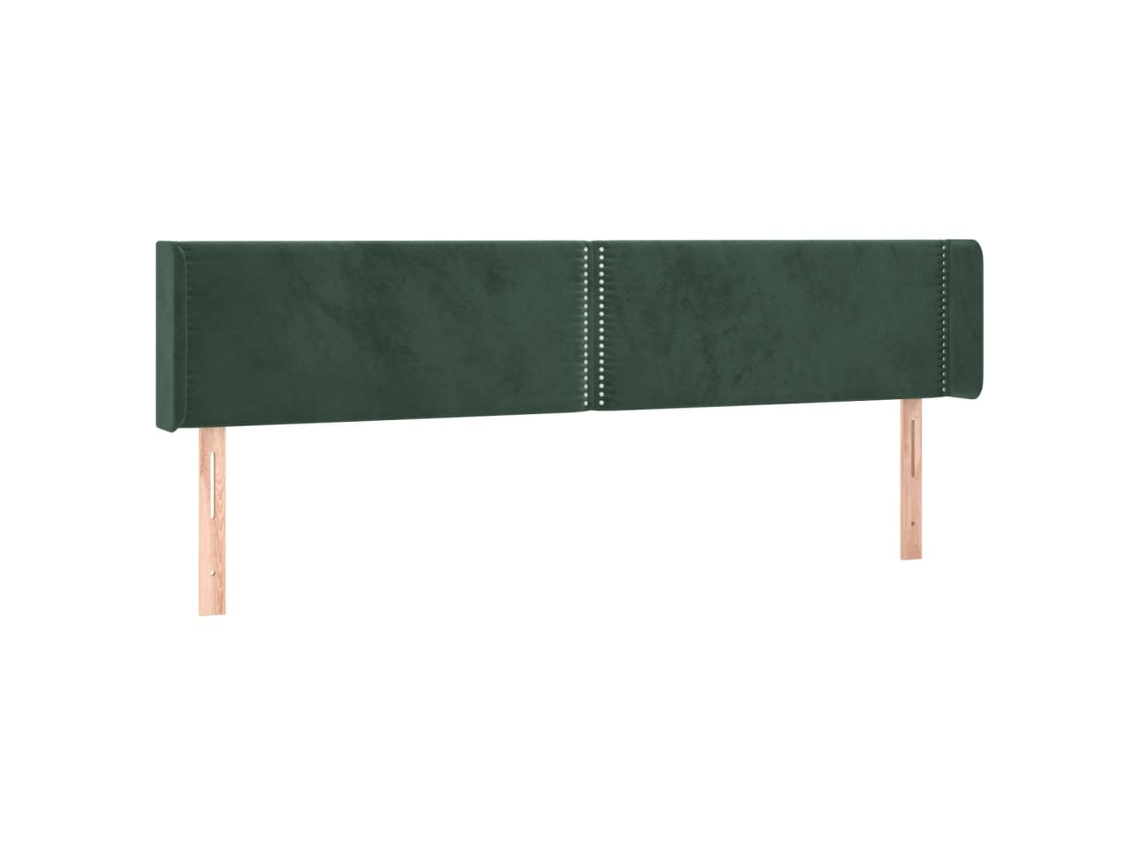 Headboard, Headboards Vidaxl Verde Veludo (183 X 16 X 78/88 Cm)