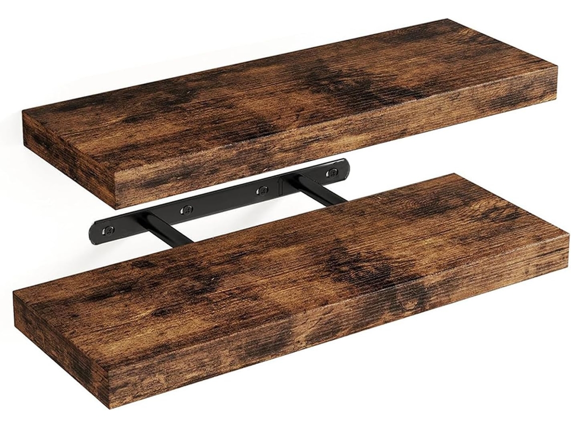 Prateleiras De Madeira Resistentes, Prateleiras De Parede Quadradas, Solução De Armazenamento Para Banheiro, Cozinha E