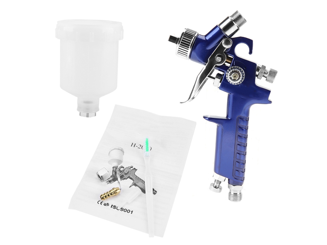 Pistola de pintura pneumática profissional H-2000a 0,8 mm 125 ml para reparos automotivos