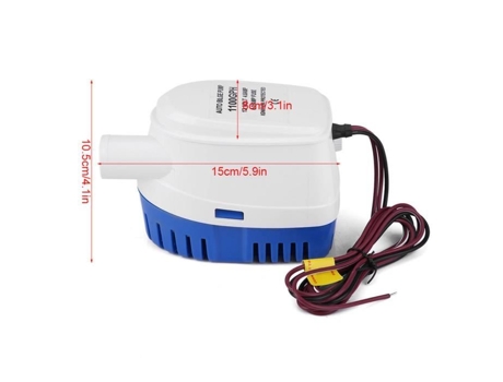 1100GPH Barco 12V Marinha Automática Submersível Bomba de Água de Porão Interno Interruptor Flutuante Totalmente Automático HB017 ZERODIS