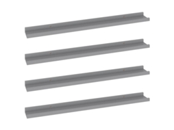 Wall Shelf, Wall Shelves Vidaxl Cinzeto Mdf (80 X 9 X 3 Cm)