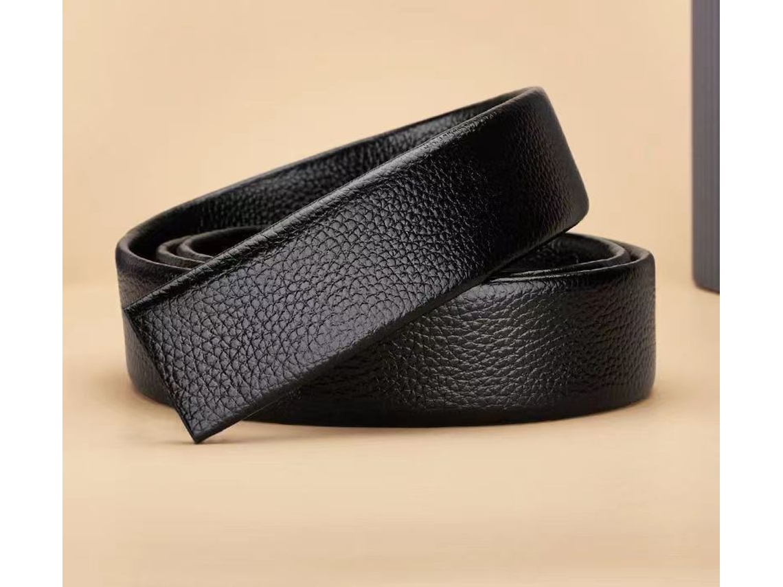 Cinto Masculino Sem Cabeça com Fivela Automática Cinto Sem Cabeça Masculino Cinto Masculino Preto