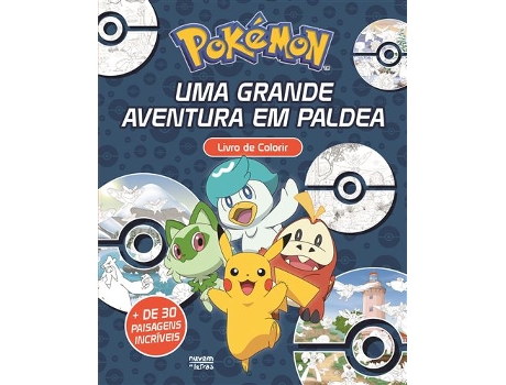 Livro Pokémon Uma Grande Aventura em Paldea Livro de Colorir de The Pokémon Company (Português)