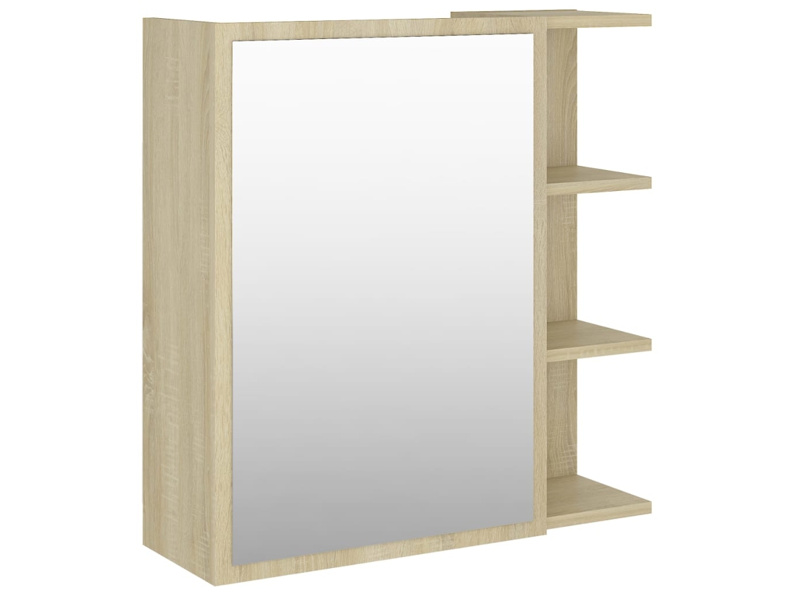 Mirror Cabinet, Mirror Cabinets Vidaxl Marrom Madeira Processada (n/a)