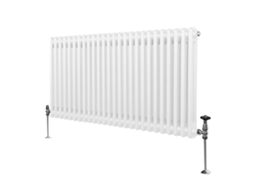 Radiador Horizontal Tradicional De 2 Colunas Em Aço Carbono Branco Com Alta Eficiência 600x1192mm