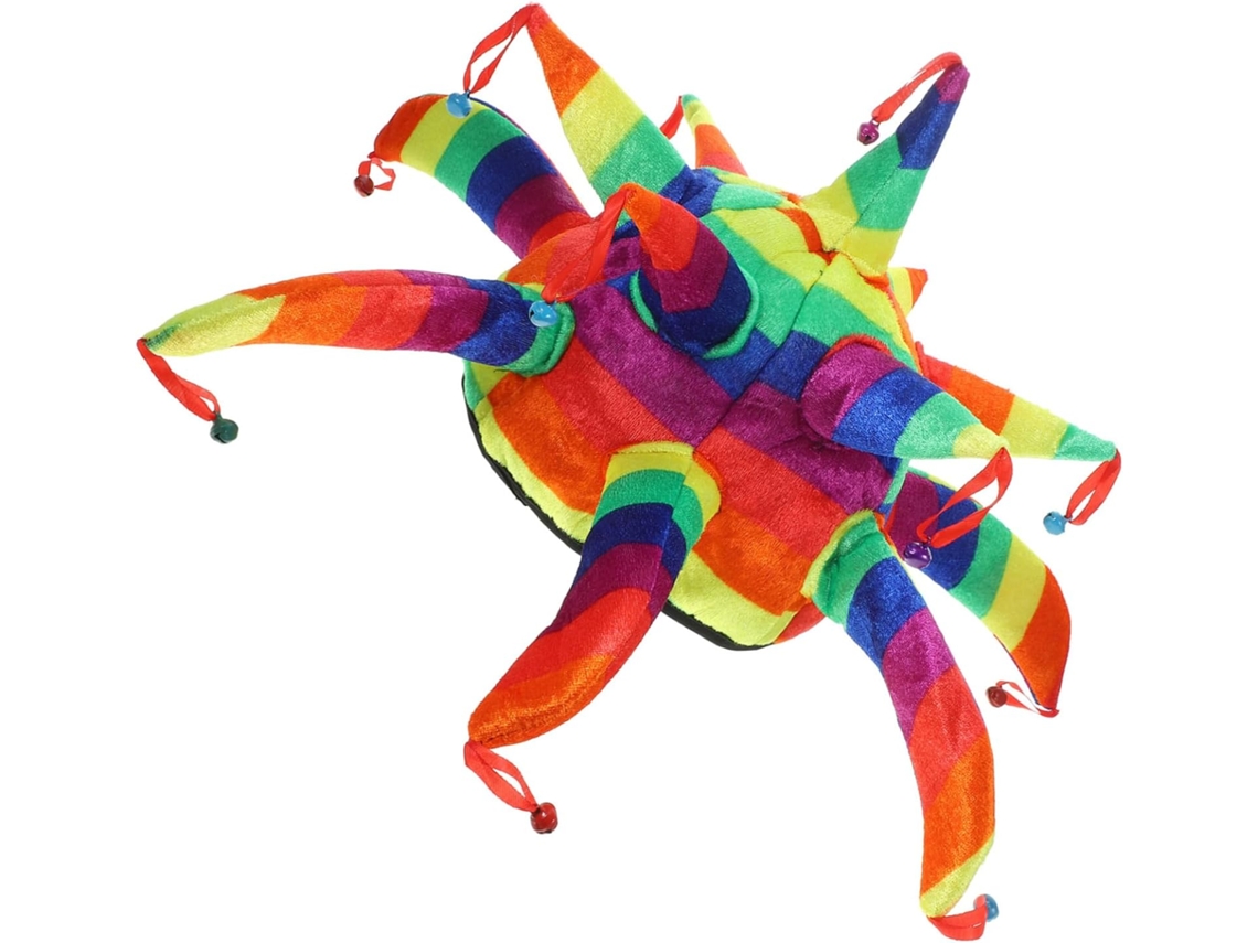 Chapéu De Palhaço Multicolorido, Multifacetado E Leve, Feito