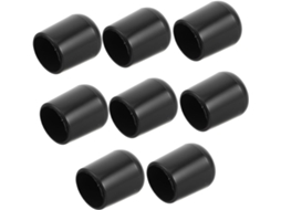 Conjunto De 8 Protetores Plástico Redondos Para Pés Cadeiras E Móveis, Antiderrapantes E Ideais Para Proteger O Piso