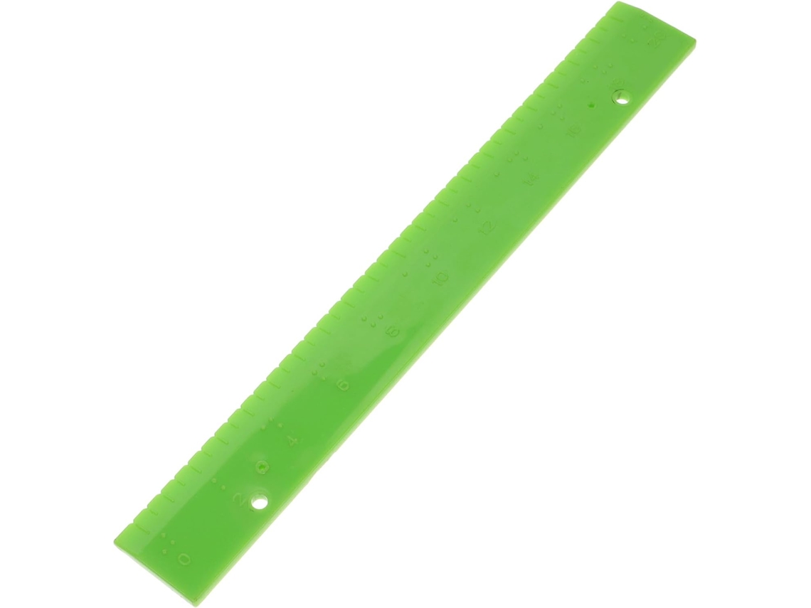 Régua Tátil Em Braille Unomor Pvc Para Cegos, Ferramenta De Medição