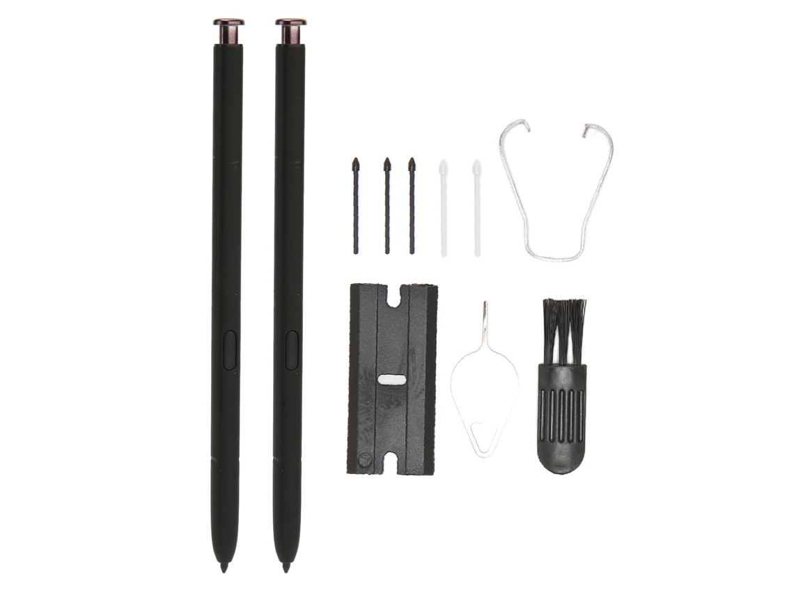 Aetheria 2pcs Caneta Stylus Smart Pen Kit com 5 Pontas para Samsung Galaxy S22 S22 Ultra 5g Preto