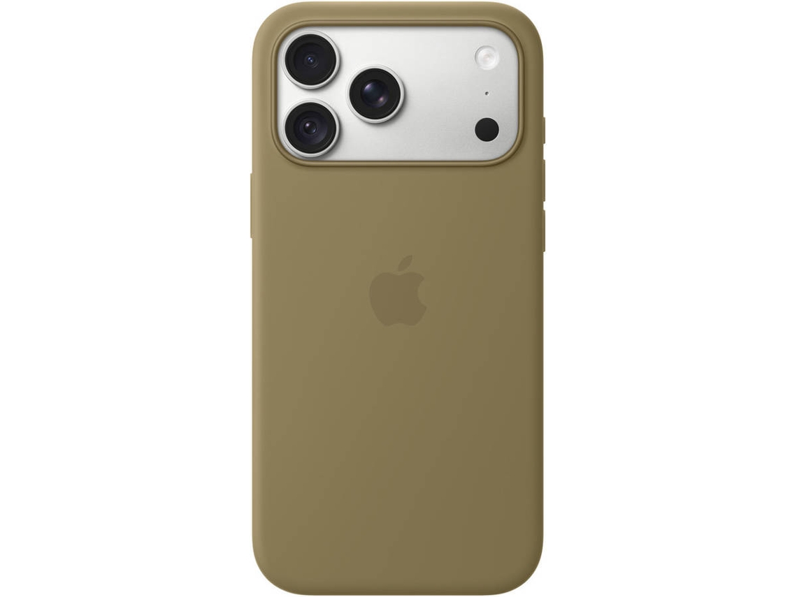 Capa APPLE Silicone com MagSafe iPhone 18 Pro (Azeitona)