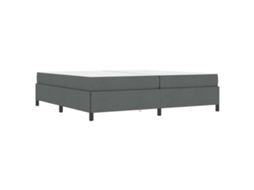 Conjunto 1 Cama Box Vidaxl Cinzeto Tecido (200 X 200 Cm)