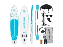 Prancha Stand Up Paddle WATERFALL 10.6 All in One Azul PRO (Inclui encosto para banco + adaptador pagaia em remo)
