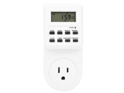 Interruptor de Timer Eletrônico Plug in com Display Lcd Tm03 Controle de Energia S/MARCA