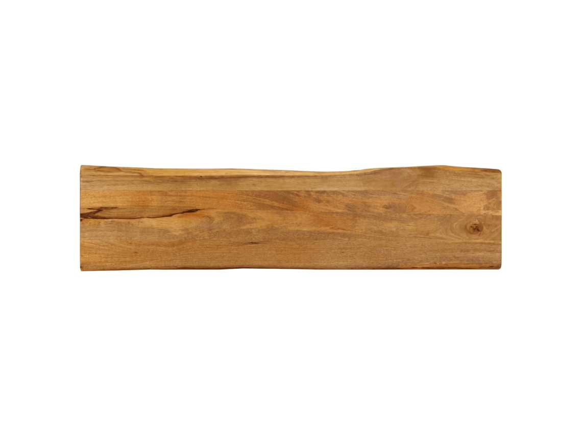 Vidaxl Tampo De Mesa C/ Borda Viva 160x40x3,8 Cm Mangueira Maciça