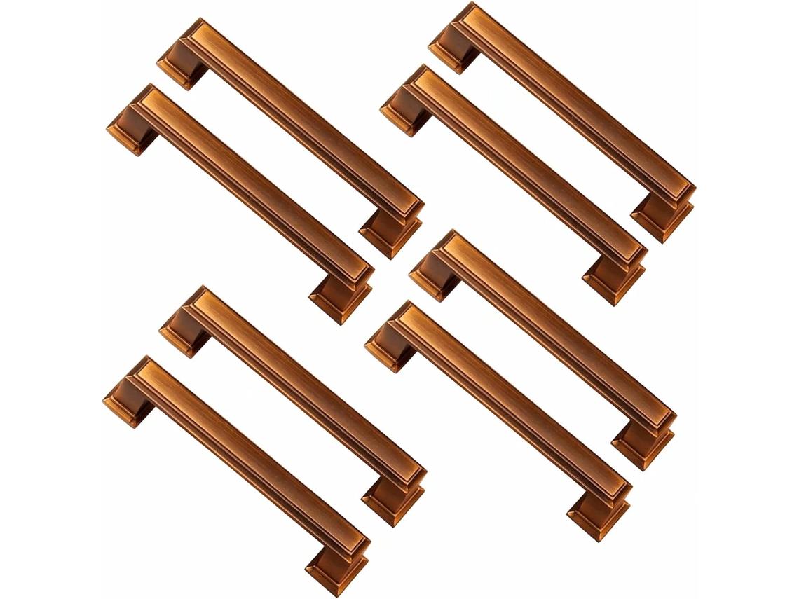 Conjunto De 8 Puxadores Porta Armário, Guarda Roupa E Closet, Resistentes E Robustos, Ideais Para Móveis E Cozinhas