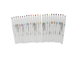 Resaltador De Dos Extremos 25 Colores Secado Rápido Ergonómico Acuoso Para Escuela Oficina Arte