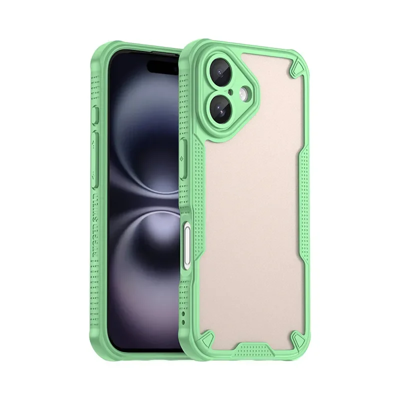 (verde, Iphone 17) Capa De Celular Luxuosa Em Tpu, Resistente A Impactos E Durável, Com Design De Moldura Fosca Para Proteção Completa.